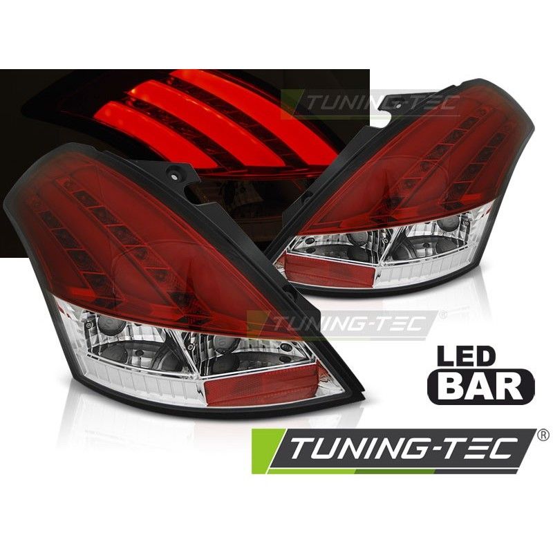 SUZUKI SWIFT V 10-17 RED WHITE LED BAR, Suzuki SUZUKI SWIFT V 10-17 RED WHITE LED BAR, Suzuki