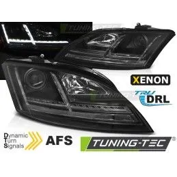 XENON HEADLIGHTS LED DRL BLACK SEQ fits AUDI TT 06-10 8J with AFS, Audi