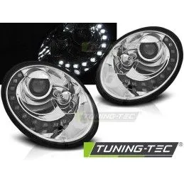 HEADLIGHTS DAYLIGHT CHROME fits VW NEW BEETLE 06-12, Volkswagen