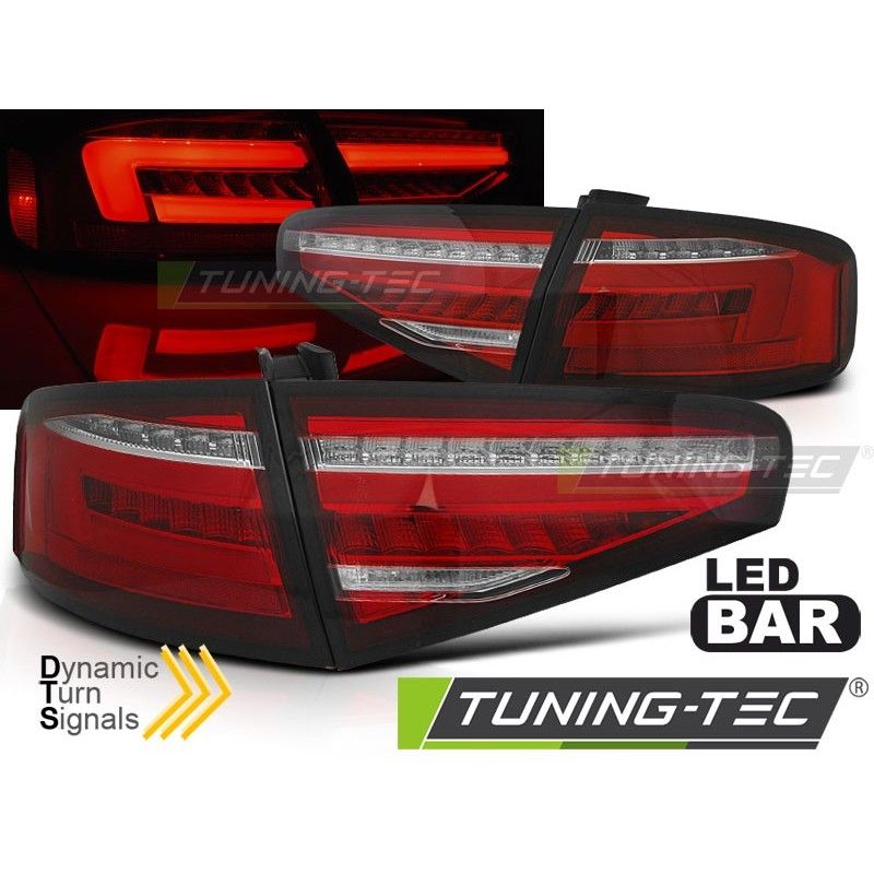 LED BAR TAIL LIGHTS RED WHIE SEQ fits AUDI A4 B8 12-15 SEDAN OEM LED, Audi LED BAR TAIL LIGHTS RED WHIE SEQ fits AUDI A4 B8 12-15 SEDAN OEM LED, Audi