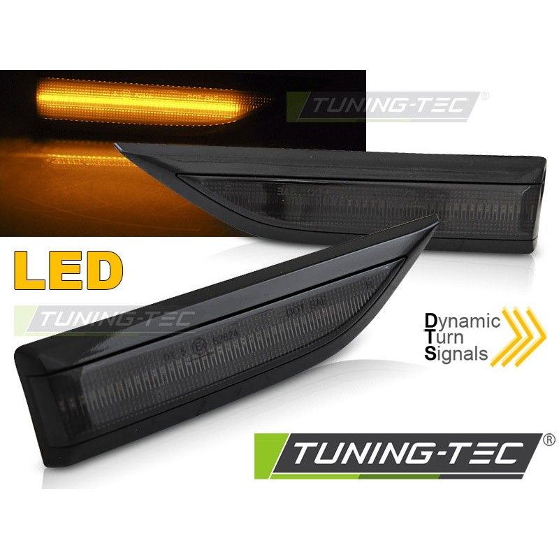 SIDE DIRECTION BLACK SMOKE LED SEQ fits VW T6 15-19, Volkswagen SIDE DIRECTION BLACK SMOKE LED SEQ fits VW T6 15-19, Volkswagen