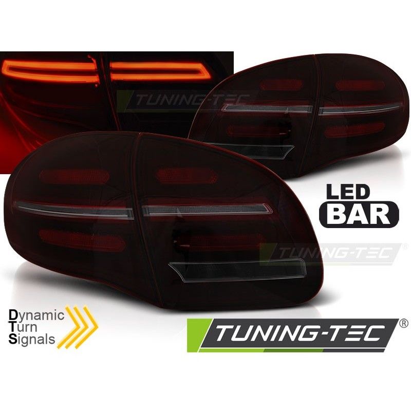 LED BAR TAIL LIGHTS RED SMOKE SEQ fits PORSCHE CAYENNE 10-15, Porsche LED BAR TAIL LIGHTS RED SMOKE SEQ fits PORSCHE CAYENNE 10-15, Porsche