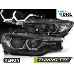 XENON HEADLIGHTS ANGEL EYES LED DRL BLACK fits BMW F30/F31 10.11 - 05.15, Bmw