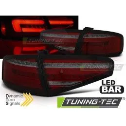 LED BAR TAIL LIGHTS RED SMOKE SEQ fits AUDI A4 B8 12-15 SEDAN OEM LED, Audi