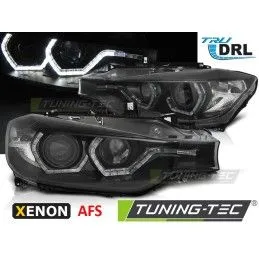 XENON HEADLIGHTS ANGEL EYES LED DRL BLACK AFS fits BMW F30/F31 10.11 - 05.15, Bmw