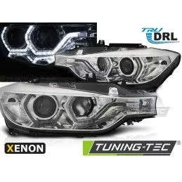 XENON HEADLIGHTS ANGEL EYES LED DRL CHROME fits BMW F30/F31 10.11 - 05.15, Bmw