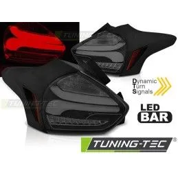 FORD FOCUS 3 15-18 HATCHBACK BLACK SMOKE SEQ LED , Ford
