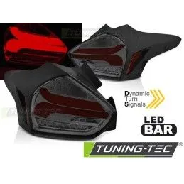 FORD FOCUS 3 15-18 HATCHBACK SMOKE RED SEQ LED , Ford