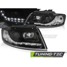 HEADLIGHTS DAYLIGHT BLACK fits AUDI A4 B6 CABRIO 02-06, Audi