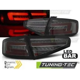 LED BAR TAIL LIGHTS SMOKE SEQ fits AUDI A4 B8 12-15 SEDAN OEM LED, Audi
