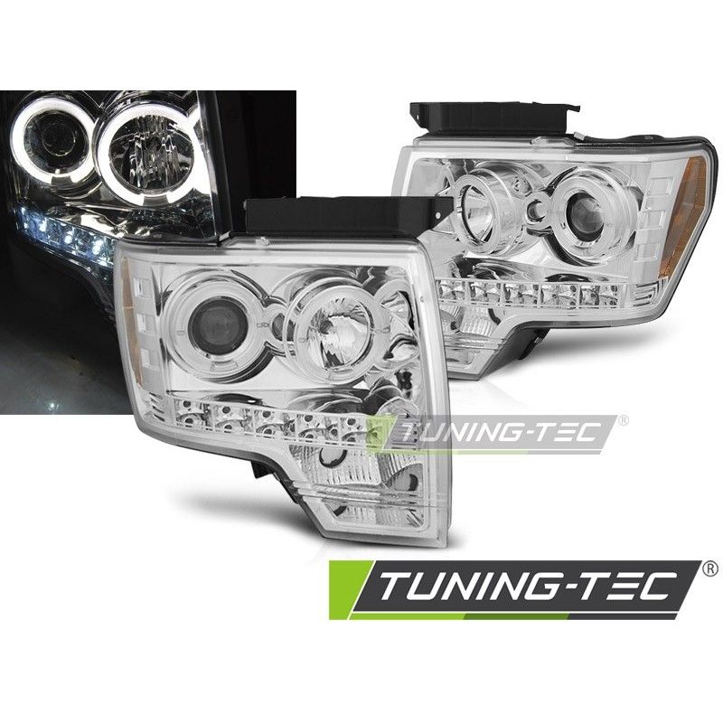 FORD F150 MK12 08-14 ANGEL EYES CHROME, Ford FORD F150 MK12 08-14 ANGEL EYES CHROME, Ford