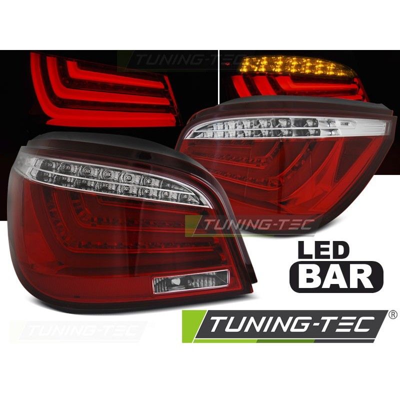 LED BAR TAIL LIGHTS RED WHIE fits BMW E60 LCI 07-10, Bmw