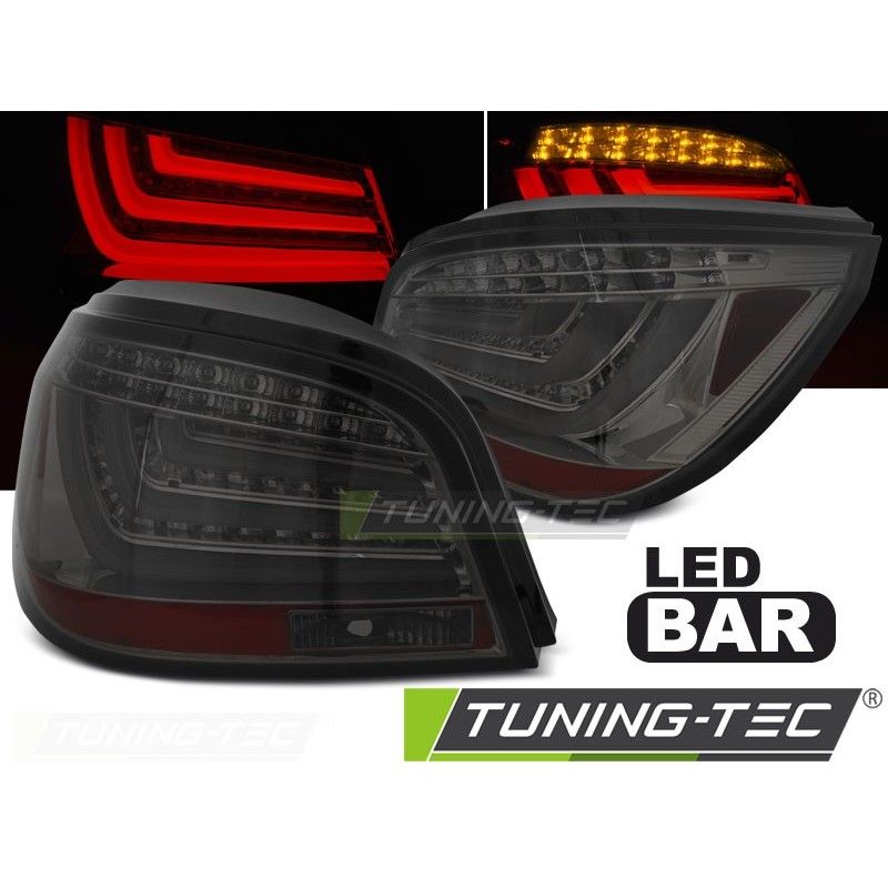 LED BAR TAIL LIGHTS SMOKE fits BMW E60 LCI 07-10, Bmw