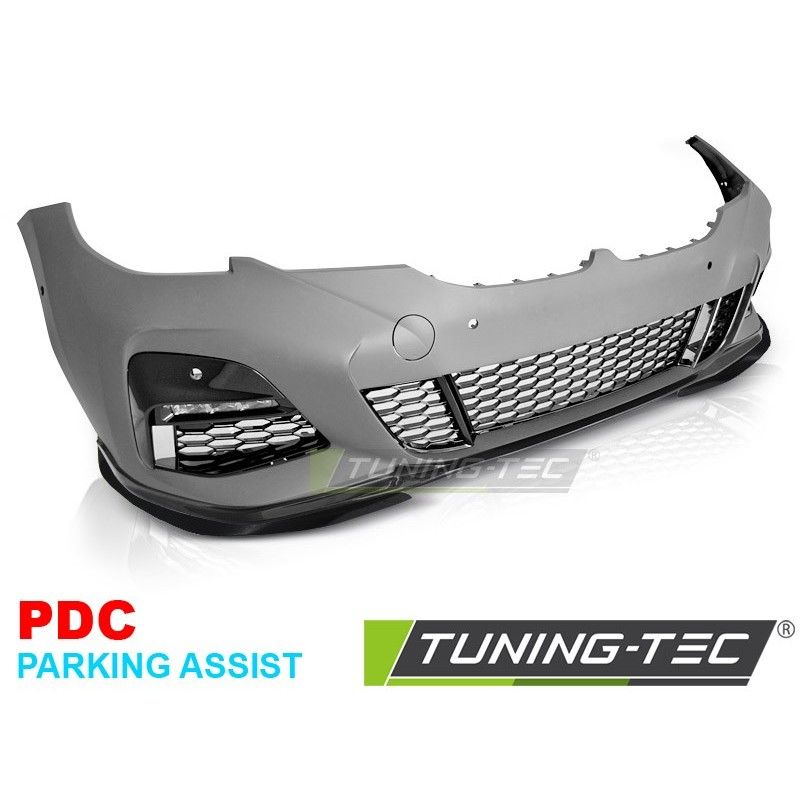 FRONT BUMPER PERFORMANCE STYLE PDC AP GLOSSY BLACK fits BMW G20/G21 19-22, Bmw