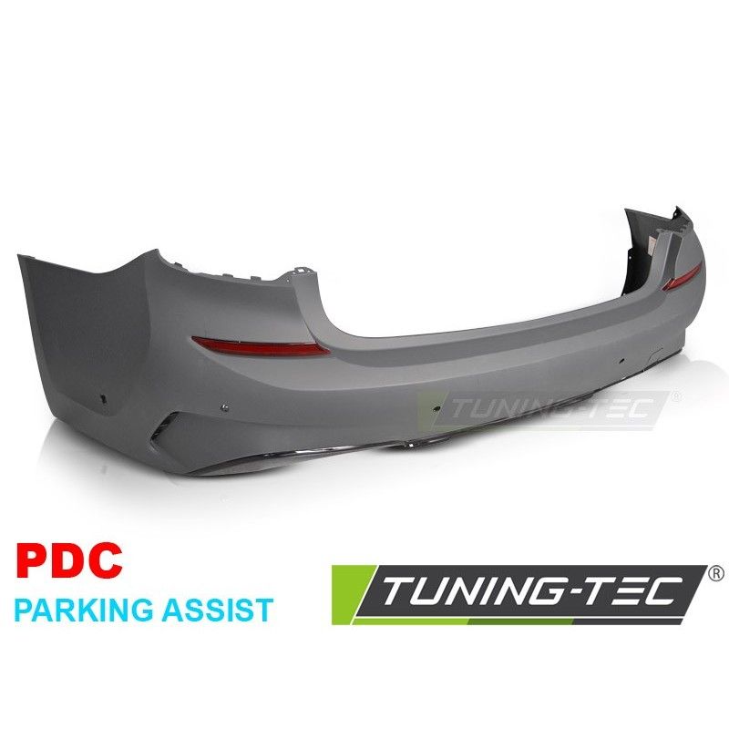 REAR BUMPER PERFORMANCE STYLE PDC GLOSSY BLACK AP -O--O- fits BMW G20 19-22, Bmw