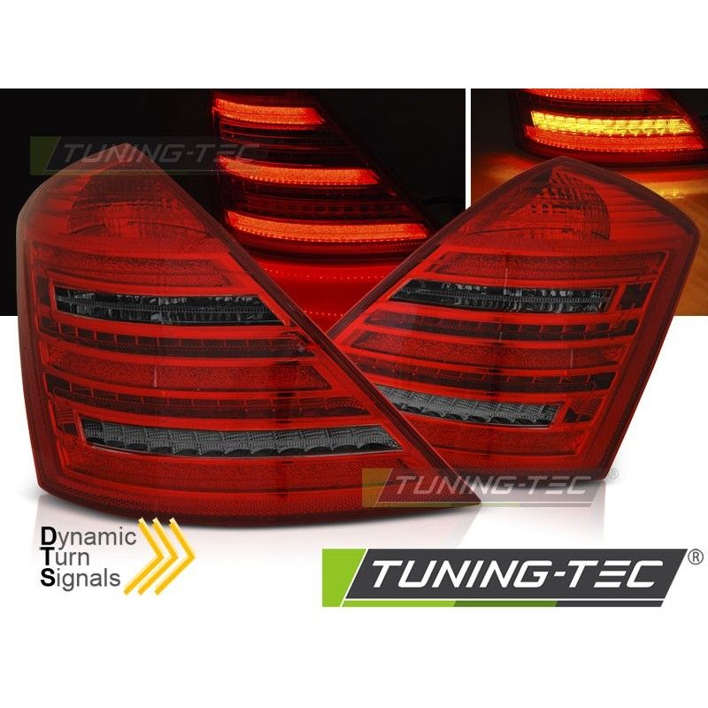 LED TAIL LIGHTS RED SMOKE SEQ W222 LOOK fits MERCEDES W221 S-KLASA 05-09, Mercedes LED TAIL LIGHTS RED SMOKE SEQ W222 LOOK fits MERCEDES W221 S-KLASA 05-09, Mercedes
