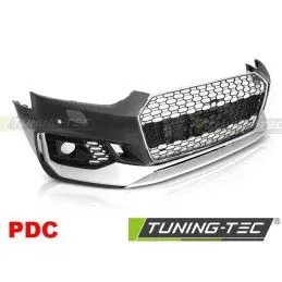 FRONT BUMPER SPORT CHROME SILVER PDC fits AUDI A5 16-19, Audi