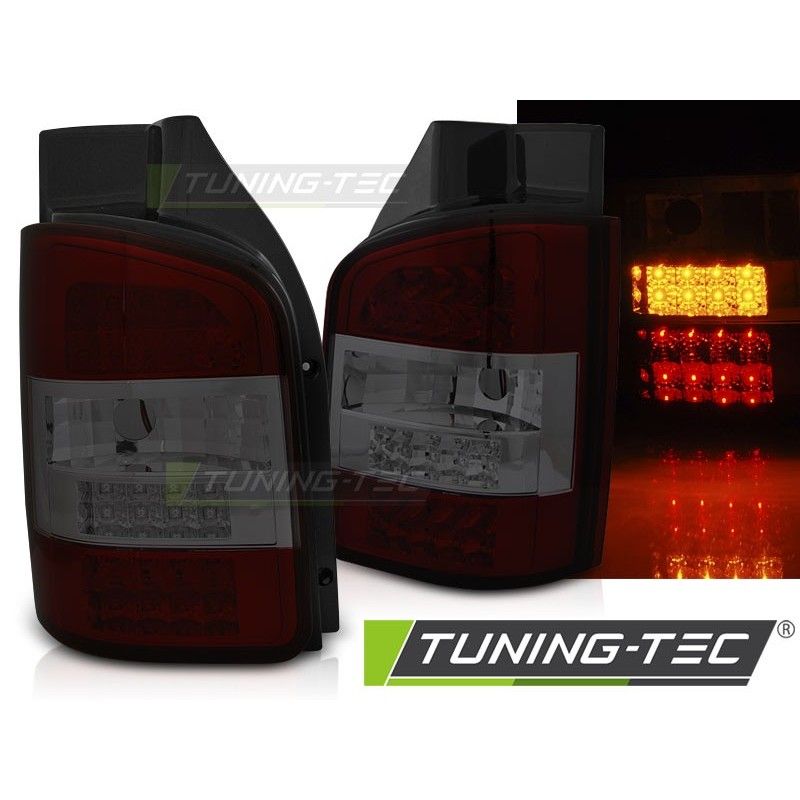 LED TAIL LIGHTS RED SMOKE fits VW T5 10-15 TRANSPORTER, Volkswagen LED TAIL LIGHTS RED SMOKE fits VW T5 10-15 TRANSPORTER, Volkswagen