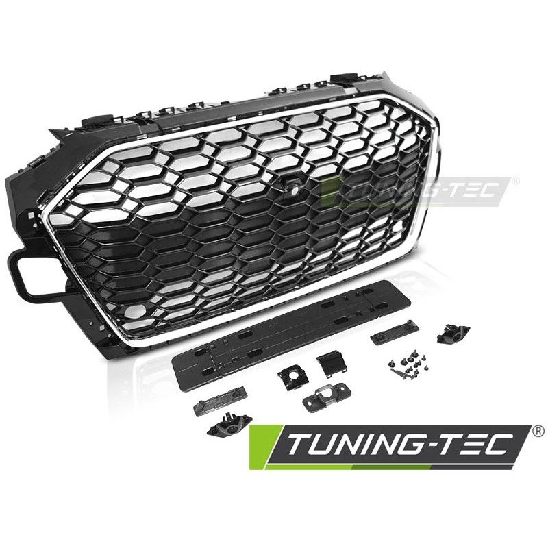 GRILLE SPORT CHROME BLACK PDC fit AUDI A4 B9 20-24, Nouveaux produits tuning-tec