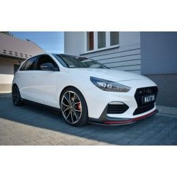 Maxton Lame Du Pare-Chocs Avant V.2 Hyundai I30 N Mk3 Hatchback / Fastback Gloss Black, HY-I30-3-N-FD2G Tuning.fr