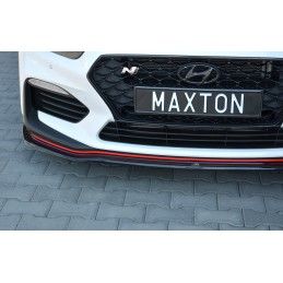 Maxton Lame Du Pare-Chocs Avant V.2 Hyundai I30 N Mk3 Hatchback / Fastback Gloss Black, HY-I30-3-N-FD2G Tuning.fr