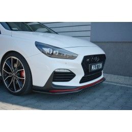 Maxton Lame Du Pare-Chocs Avant V.2 Hyundai I30 N Mk3 Hatchback / Fastback Gloss Black, HY-I30-3-N-FD2G Tuning.fr