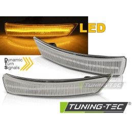 SIDE DIRECTION IN THE MIRROR SEQ LED WHITE fits FORD FOCUS MK2 MK3 08-17 / MONDEO MK4 10-14, Nouveaux produits tuning-tec