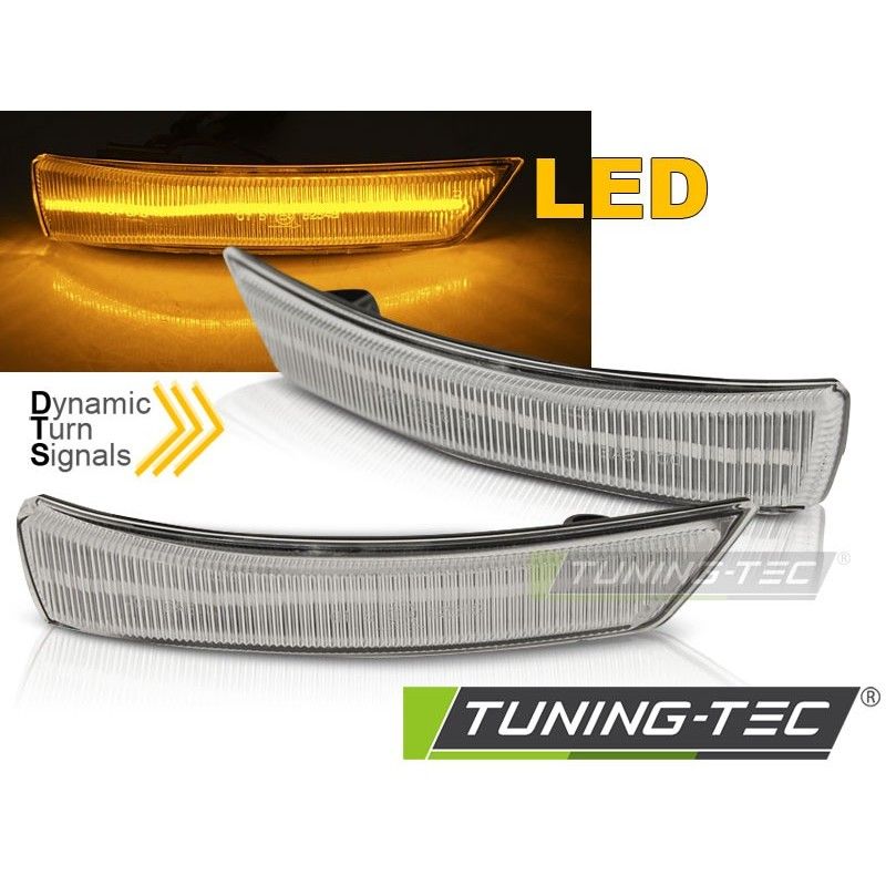 SIDE DIRECTION IN THE MIRROR SEQ LED WHITE fits FORD FOCUS MK2 MK3 08-17 / MONDEO MK4 10-14, Nouveaux produits tuning-tec SIDE DIRECTION IN THE MIRROR SEQ LED WHITE fits FORD FOCUS MK2 MK3 08-17 / MONDEO MK4 10-14, Nouveaux produits tuning-tec