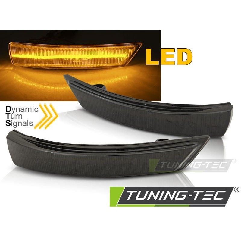 SIDE DIRECTION IN THE MIRROR SEQ LED SMOKE fits FORD FOCUS MK2 MK3 08-17 / MONDEO MK4 10-14, Nouveaux produits tuning-tec