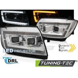 LED HEADLIGHTS TUBE LIGHT CHROME DRL SEQ fits VW CRAFTER II 2017- , Nouveaux produits tuning-tec