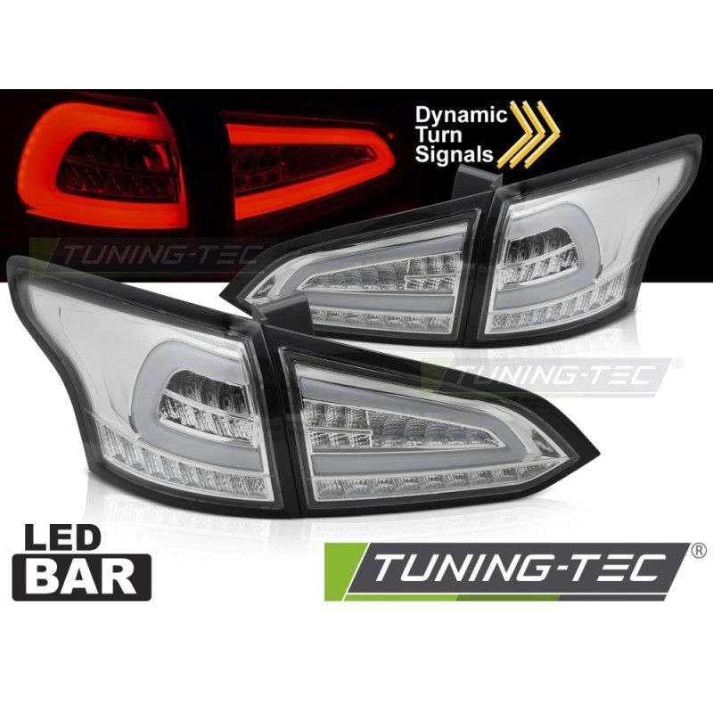 LED TAIL LIGHTS CHROME SEQ fits FORD FOCUS MK 3 SW 11-18, Nouveaux produits tuning-tec