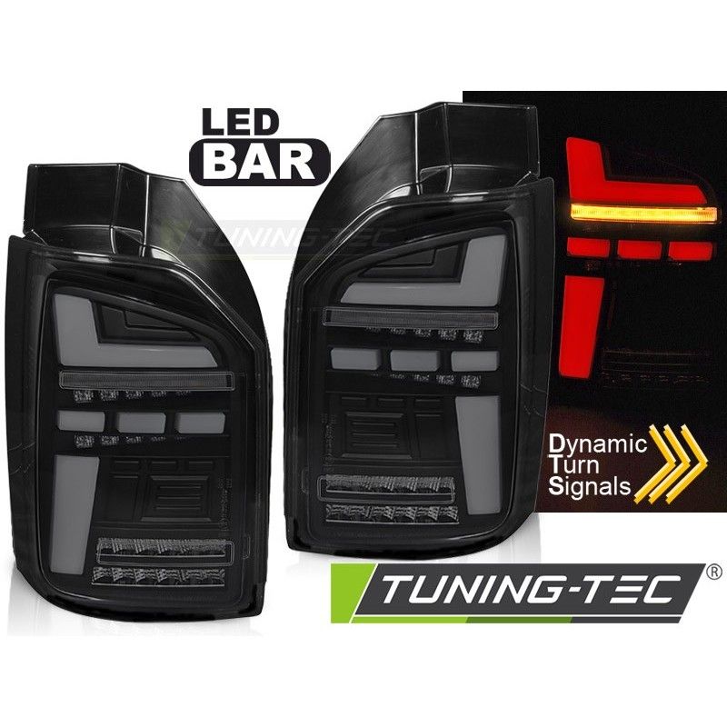 LED BAR TAIL LIGHTS BLACK SMOKE SEQ fits VW T6,T6.1 15-24 OEM LED, Nouveaux produits tuning-tec