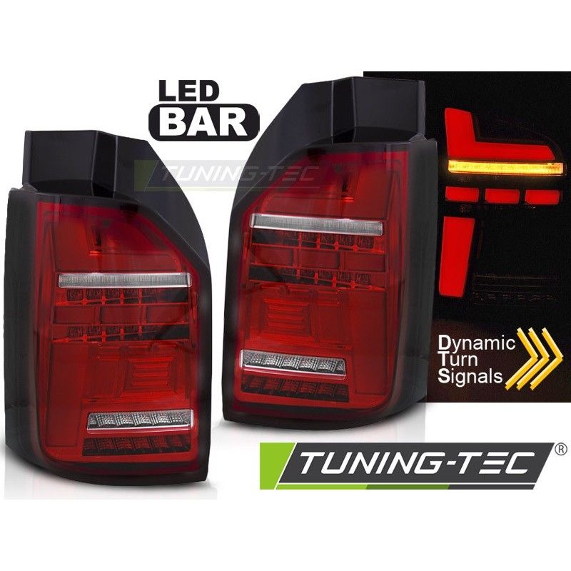 LED BAR TAIL LIGHTS RED WHITE SEQ fits VW T6,T6.1 15-24 OEM LED, Nouveaux produits tuning-tec