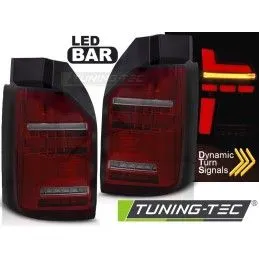 LED BAR TAIL LIGHTS RED SMOKE SEQ fits VW T6,T6.1 15-24 OEM LED, Nouveaux produits tuning-tec
