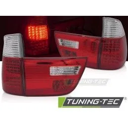 LED TAIL LIGHTS RED WHITE fits BMW X5 E53 09.99-10.03, Nouveaux produits tuning-tec