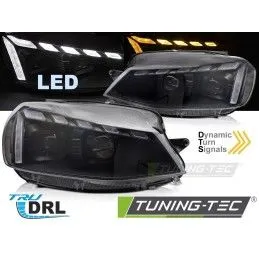 FULL LED HEADLIGHTS LIGHT BLACK DRL SEQ fits VW GOLF 7 17-19, Nouveaux produits tuning-tec