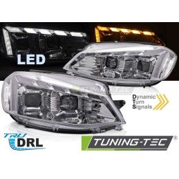 FULL LED HEADLIGHTS LIGHT CHROME DRL SEQ fits VW GOLF 7 17-19, Nouveaux produits tuning-tec