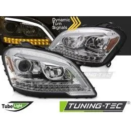 HEADLIGHTS TUBE LIGHT CHROME SEQ fits MERCEDES W164 ML M-KLASA 09-11, Nouveaux produits tuning-tec