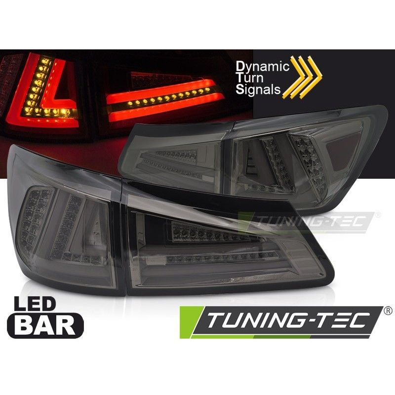 LED TAIL LIGHTS SMOKE LED SQL fits LEXUS IS II 06-13, Nouveaux produits tuning-tec