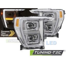 LED HEADLIGHTS TUBE LIGHT CHROME fits FORD F150 MK14 20-23, Nouveaux produits tuning-tec
