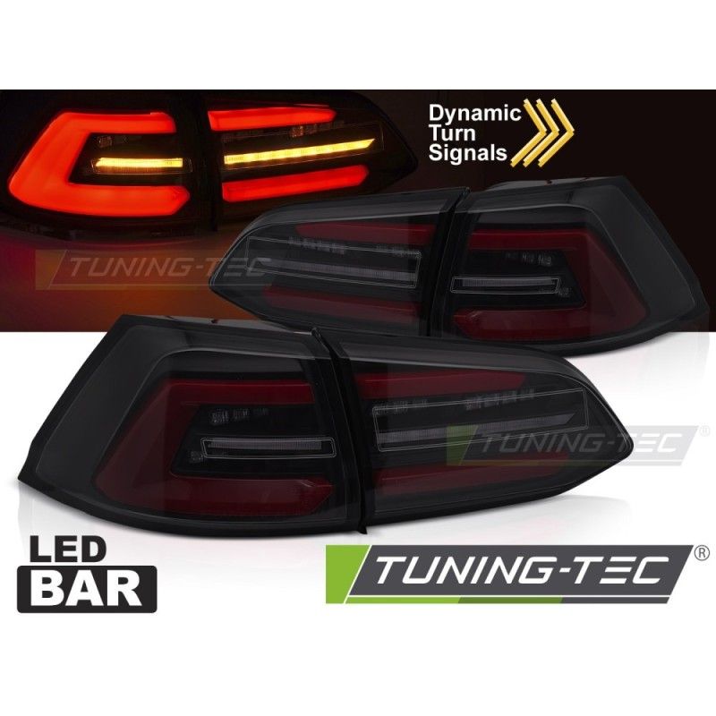 LED TAIL LIGHTS BLACK SMOKE W/REDSEQ fits VW GOLF 7 17-19 SW, Nouveaux produits tuning-tec