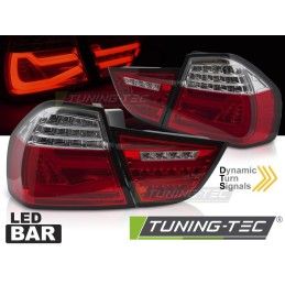 LED BAR TAIL LIGHTS RED WHITE SEQ fits BMW E90 09-11, Nouveaux produits tuning-tec