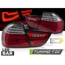 LED BAR TAIL LIGHTS RED WHITE SEQ fits BMW E90 09-11, Nouveaux produits tuning-tec