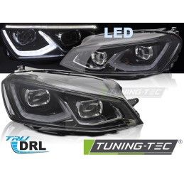 FULL LED HEADLIGHTS LIGHT BLACK fits VW GOLF 7 14-17, Nouveaux produits tuning-tec