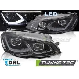 FULL LED HEADLIGHTS LIGHT BLACK fits VW GOLF 7 14-17, Nouveaux produits tuning-tec