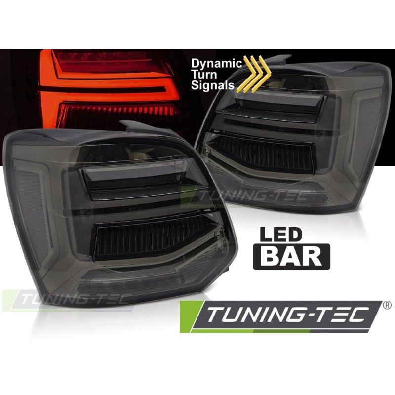 LED TAIL LIGHTS SMOKE LED BAR fits VW POLO V 09-17, Nouveaux produits tuning-tec