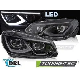 FULL LED HEADLIGHTS BLACK fits VW GOLF 6 08-13, Nouveaux produits tuning-tec