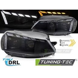 HEADLIGHTS LIGHT BLACK LED DRL SEQ W/WELCOME fits VW GOLF 7 17-19, Nouveaux produits tuning-tec