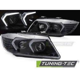 HEADLIGHTS LED BLACK fits BMW E90/E91 05-08, Nouveaux produits tuning-tec