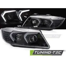 HEADLIGHTS LED BLACK fits BMW E90/E91 05-08, Nouveaux produits tuning-tec